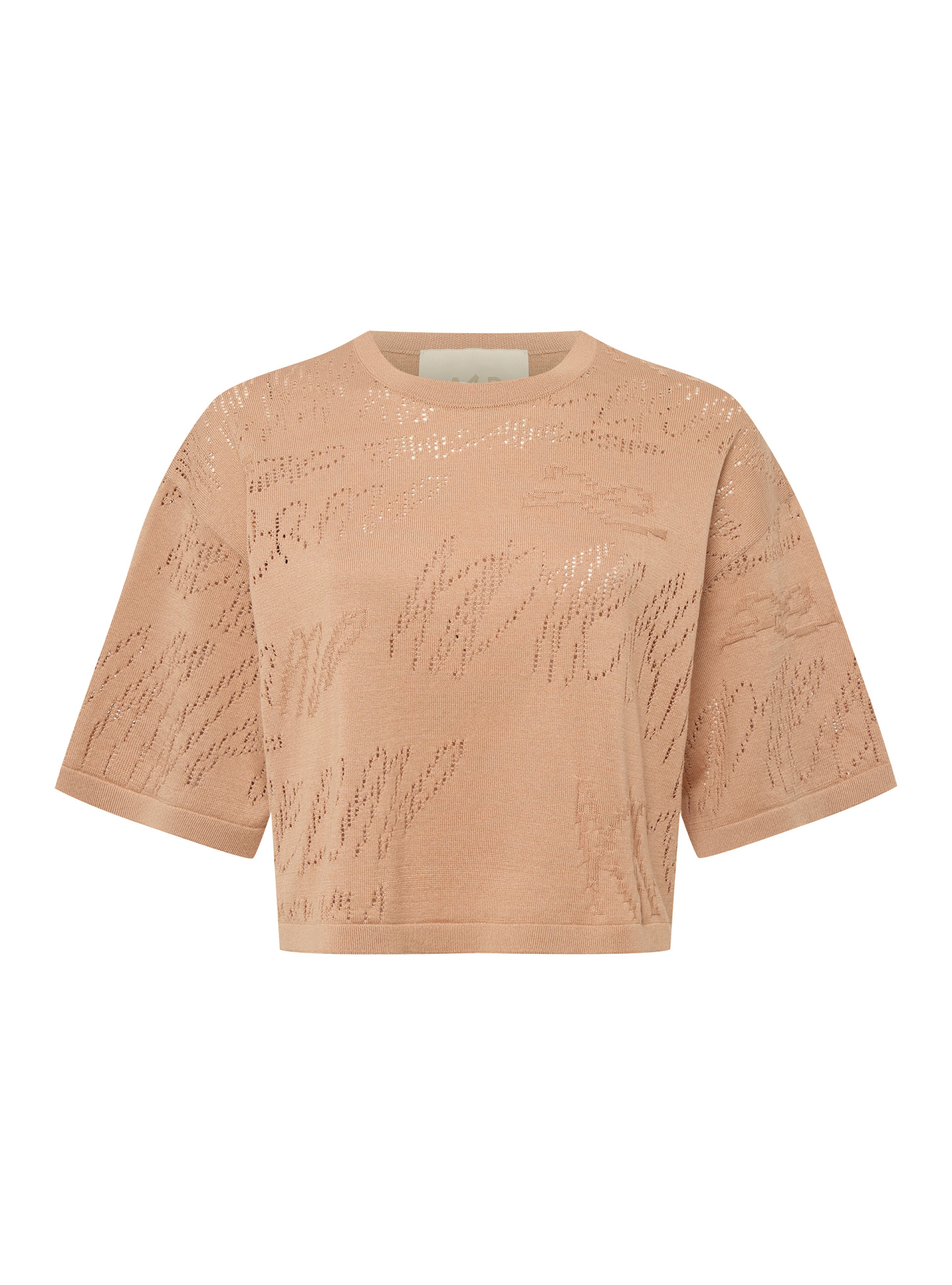 Футболка укороченная из мерсеризованного хлопка, фото 1