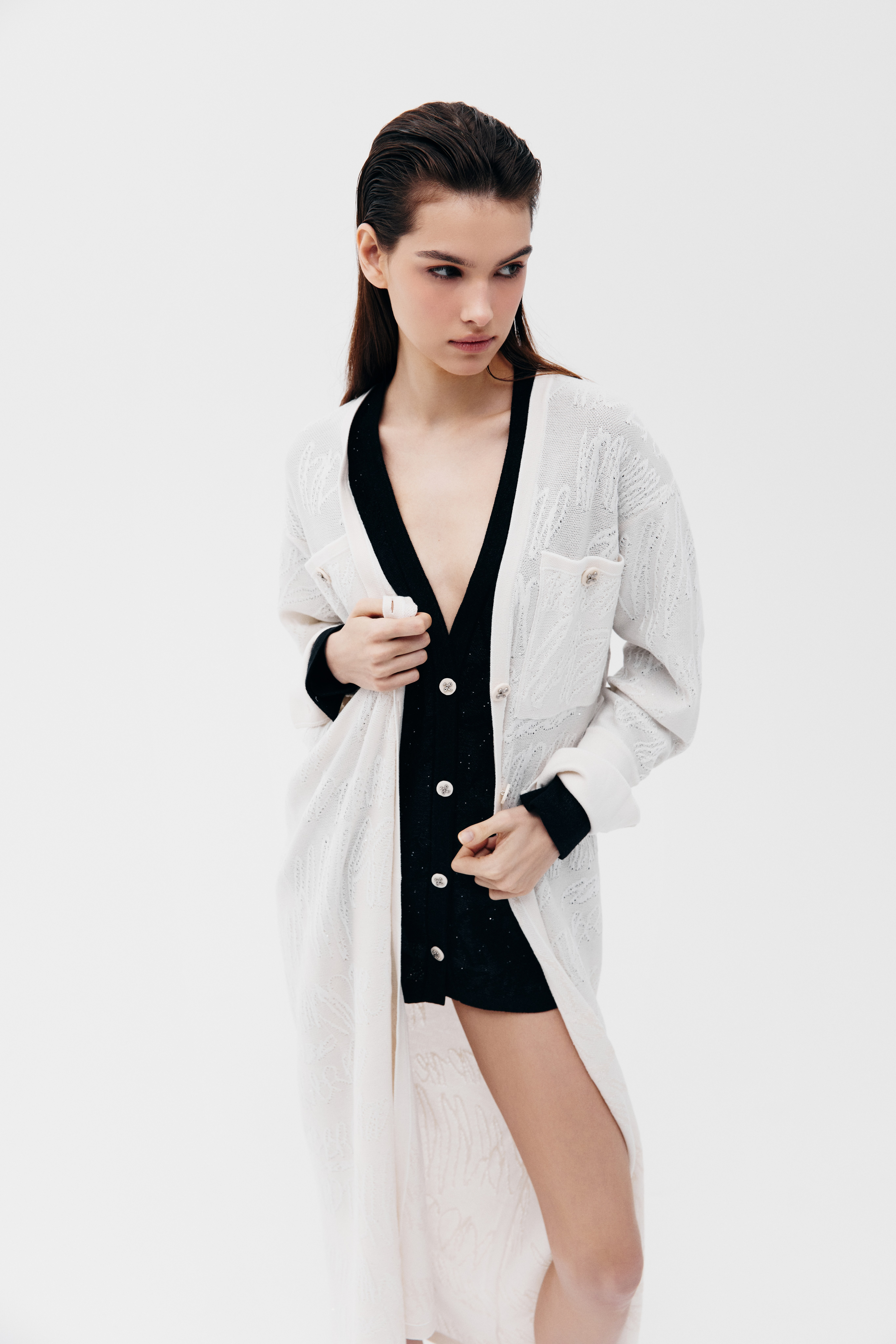 Кардиган-макси с микропайетками, фото 5