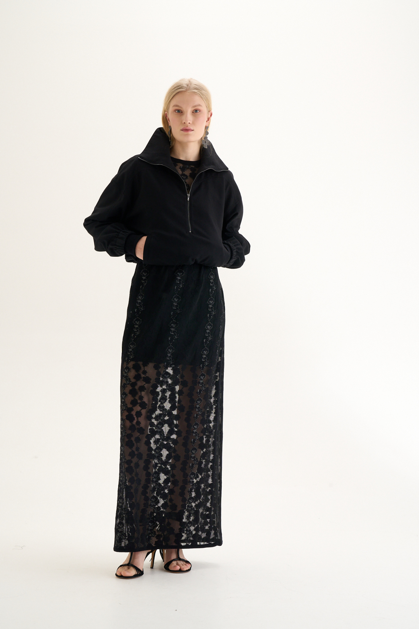 Платье-макси из тонкой шерсти, фото 1