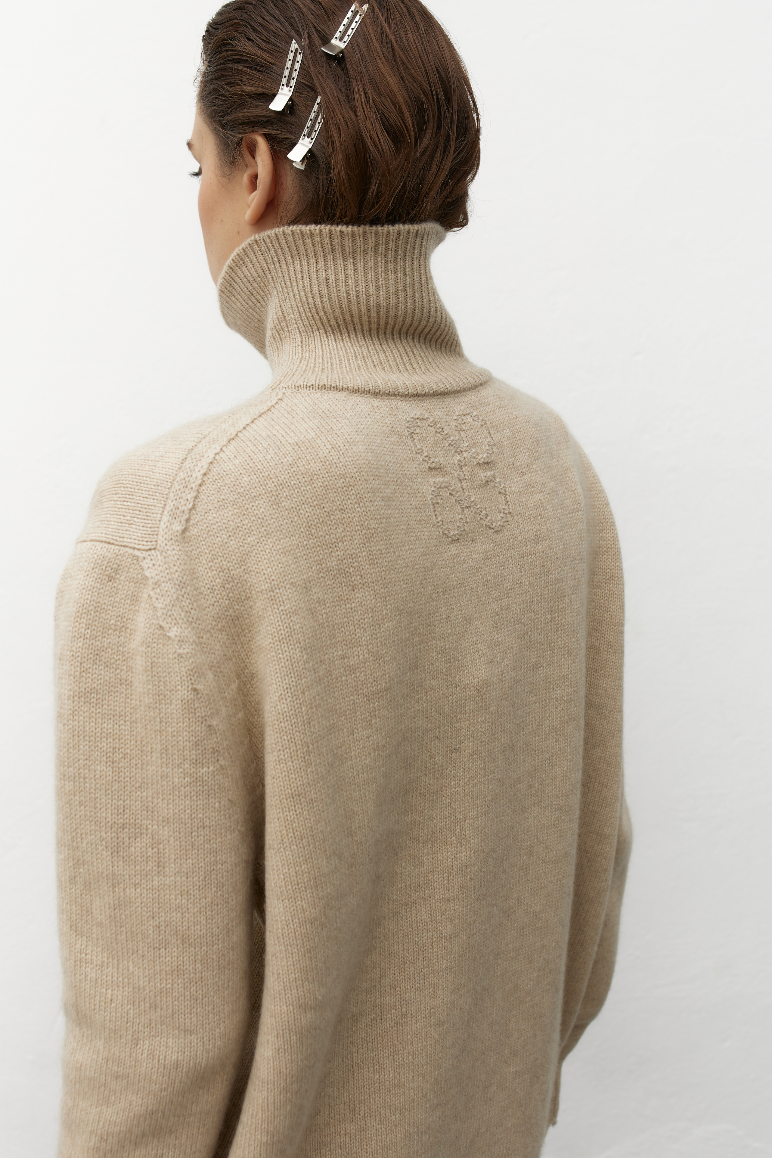 Свитер удлиненный из кашемира, фото 4