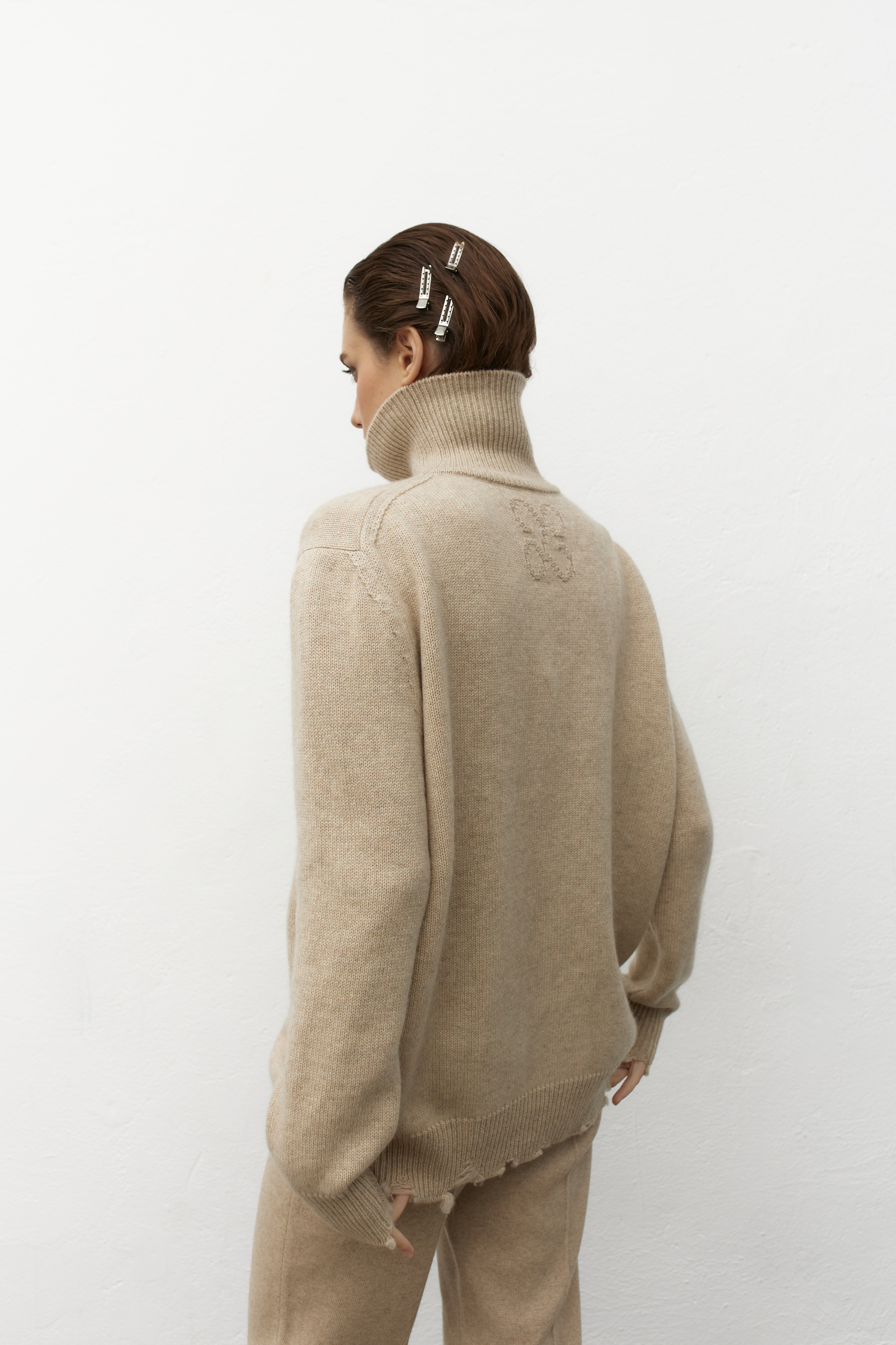 Свитер удлиненный из кашемира, фото 3