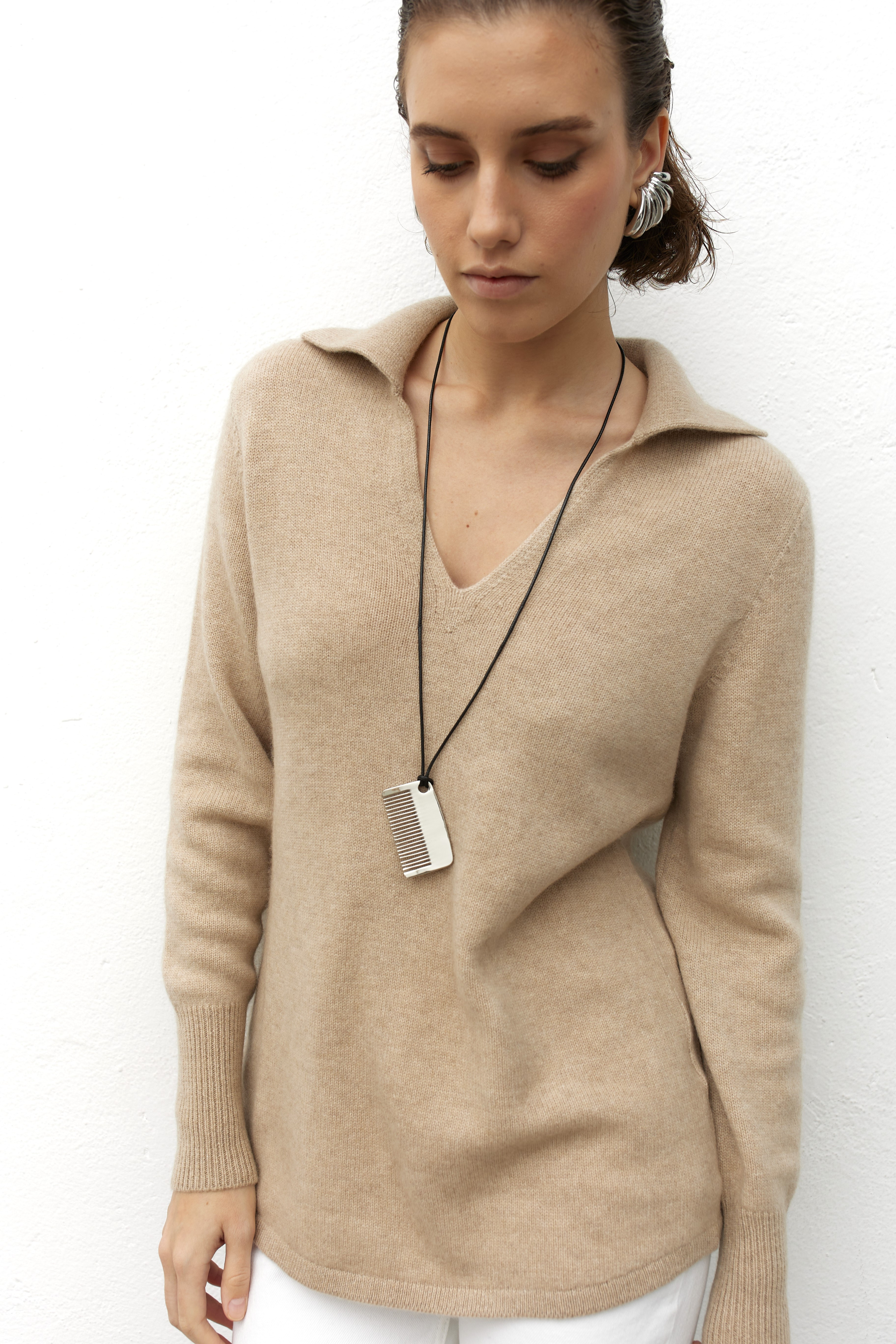 Джемпер-поло  из кашемира , фото 3