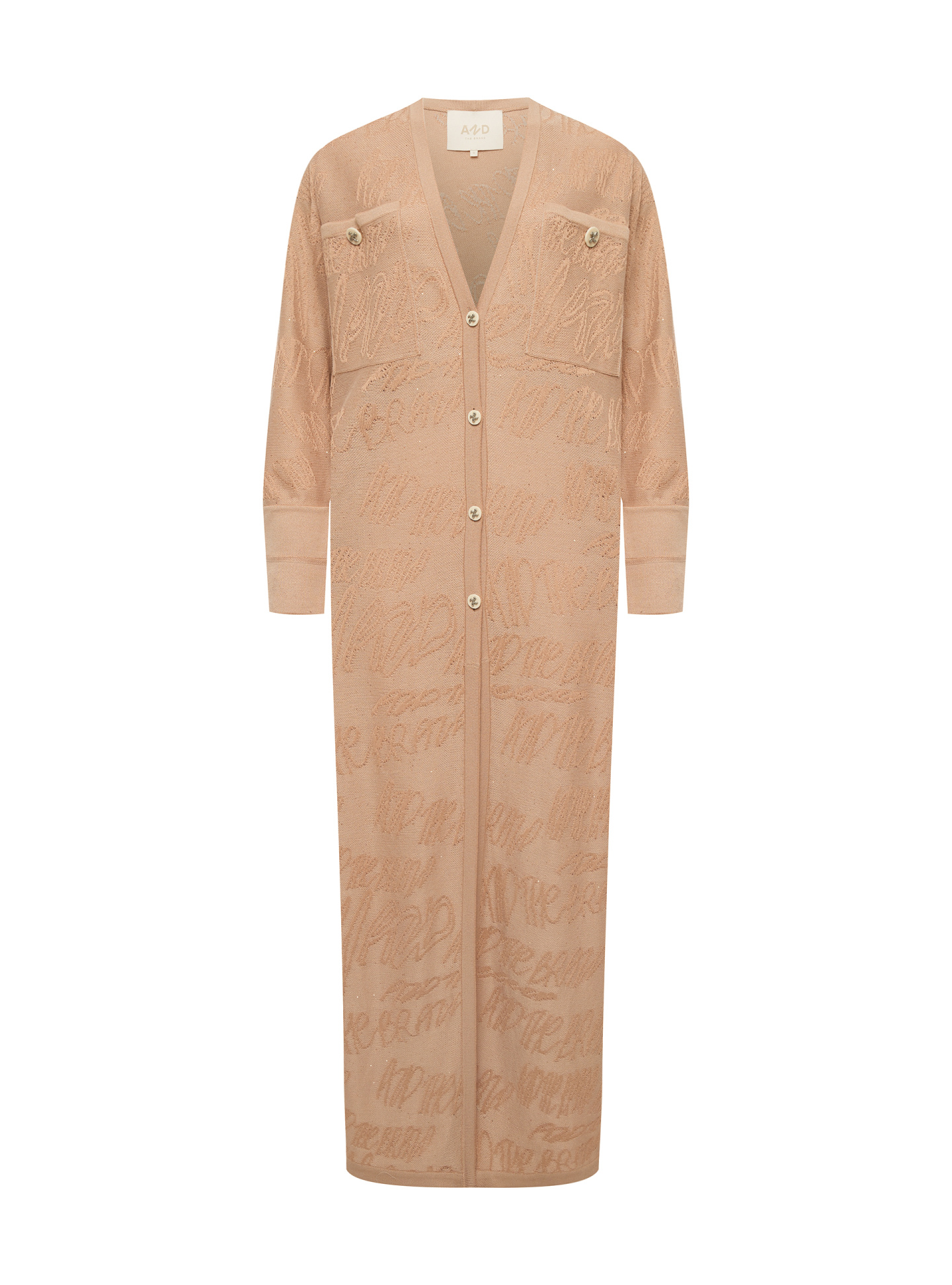 Кардиган-макси с микропайетками, фото 1