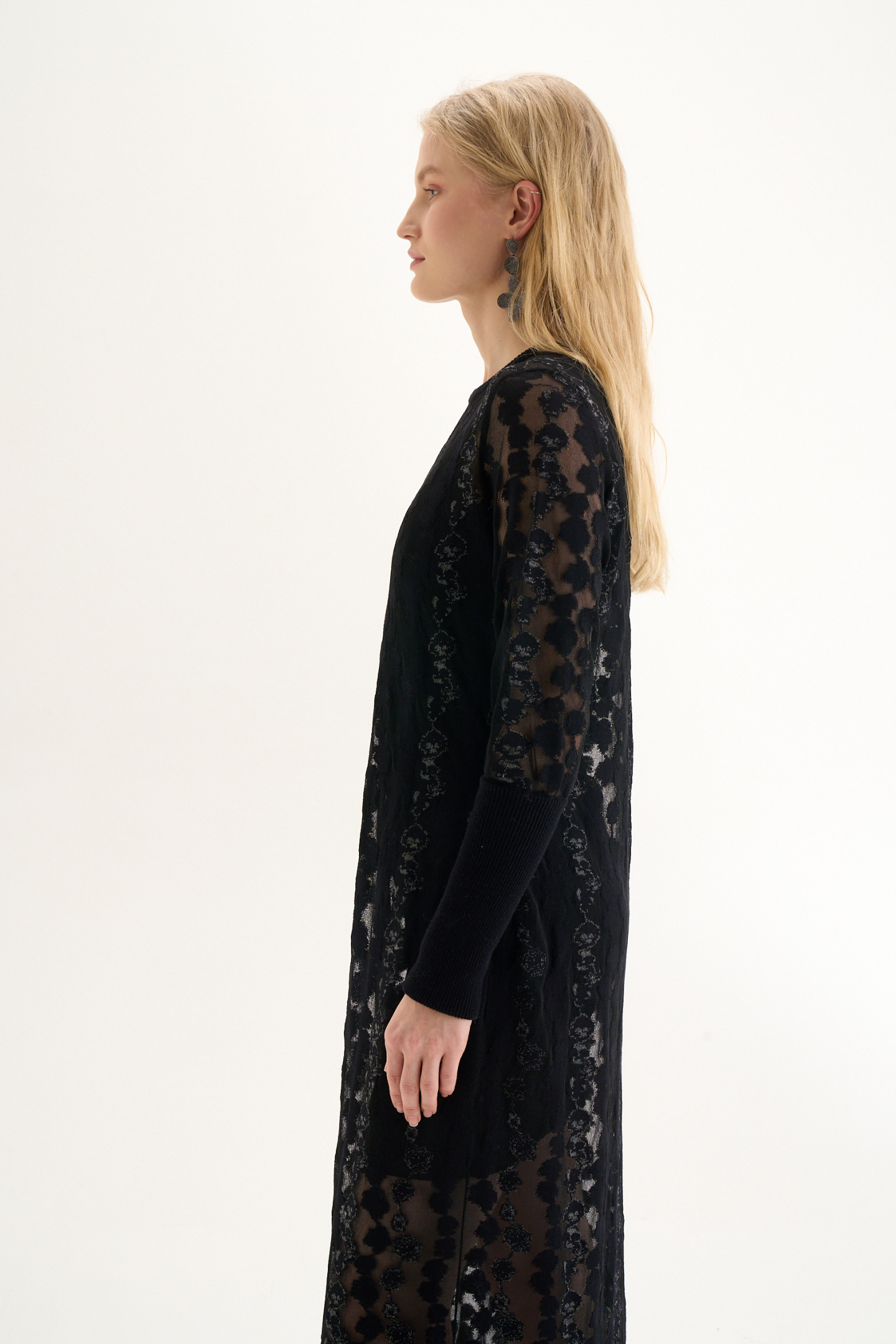 Платье-макси из тонкой шерсти, фото 3