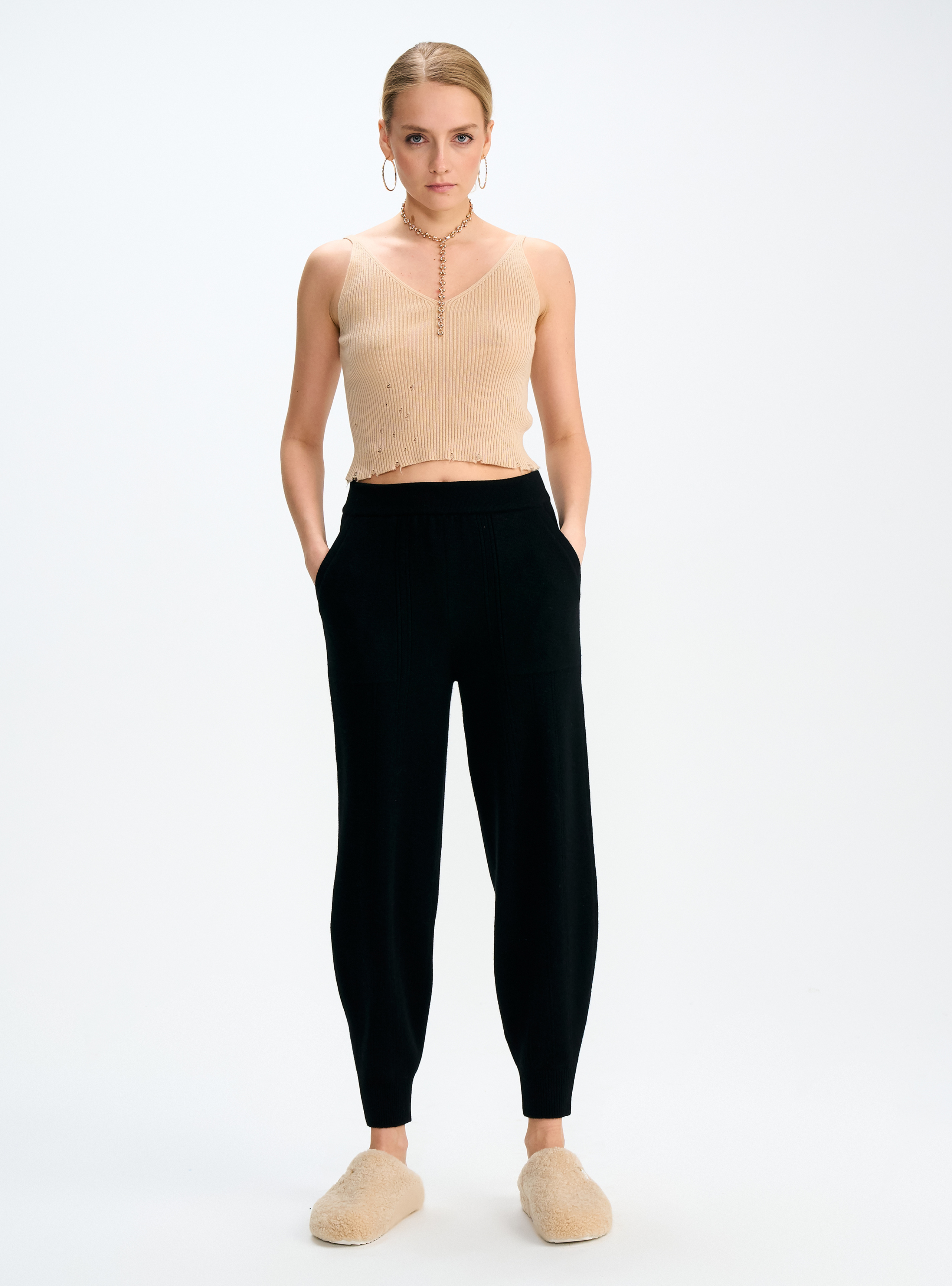 Брюки-джоггеры из кашемира, фото 3