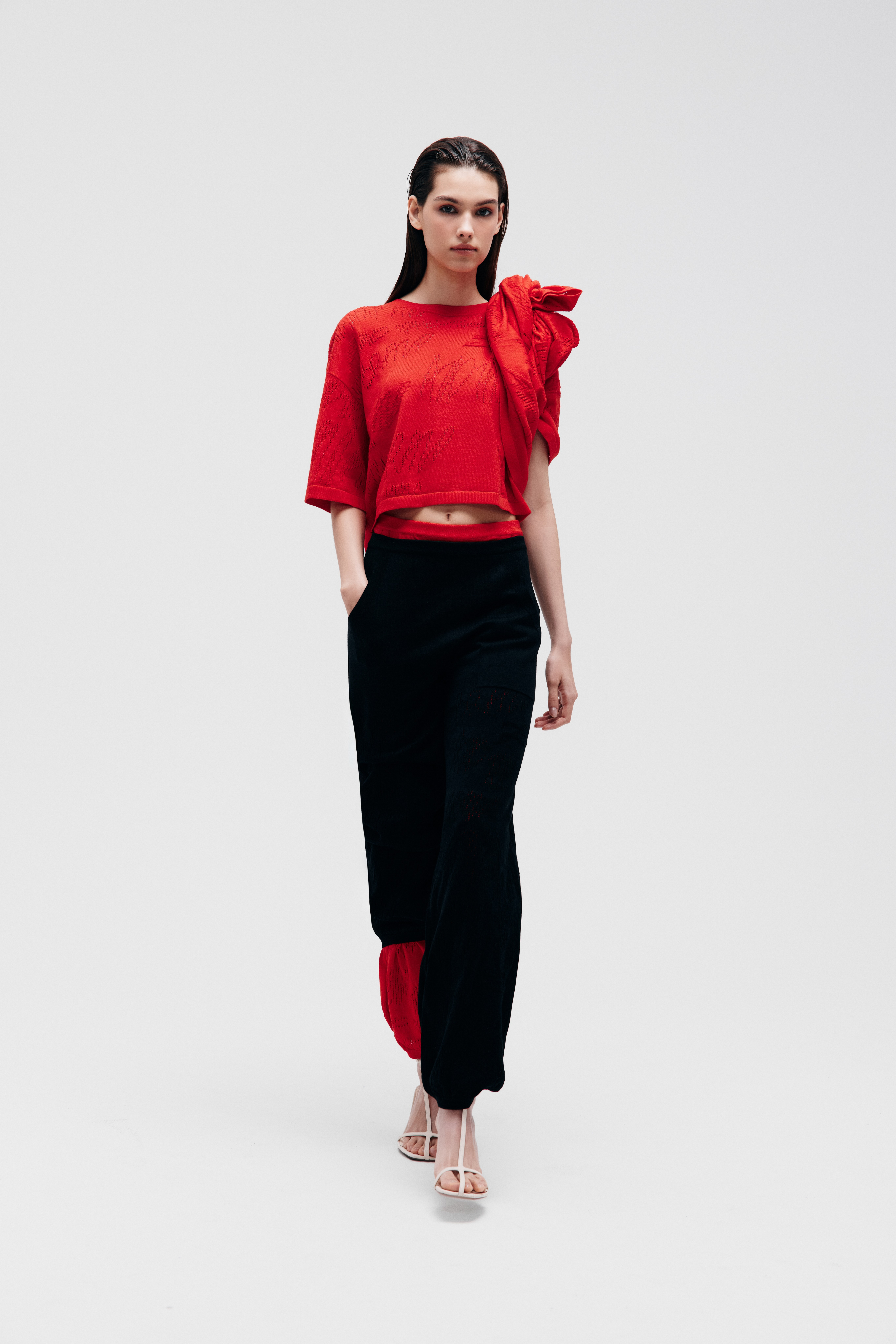 Брюки-джоггеры из мерсеризованного хлопка, фото 1