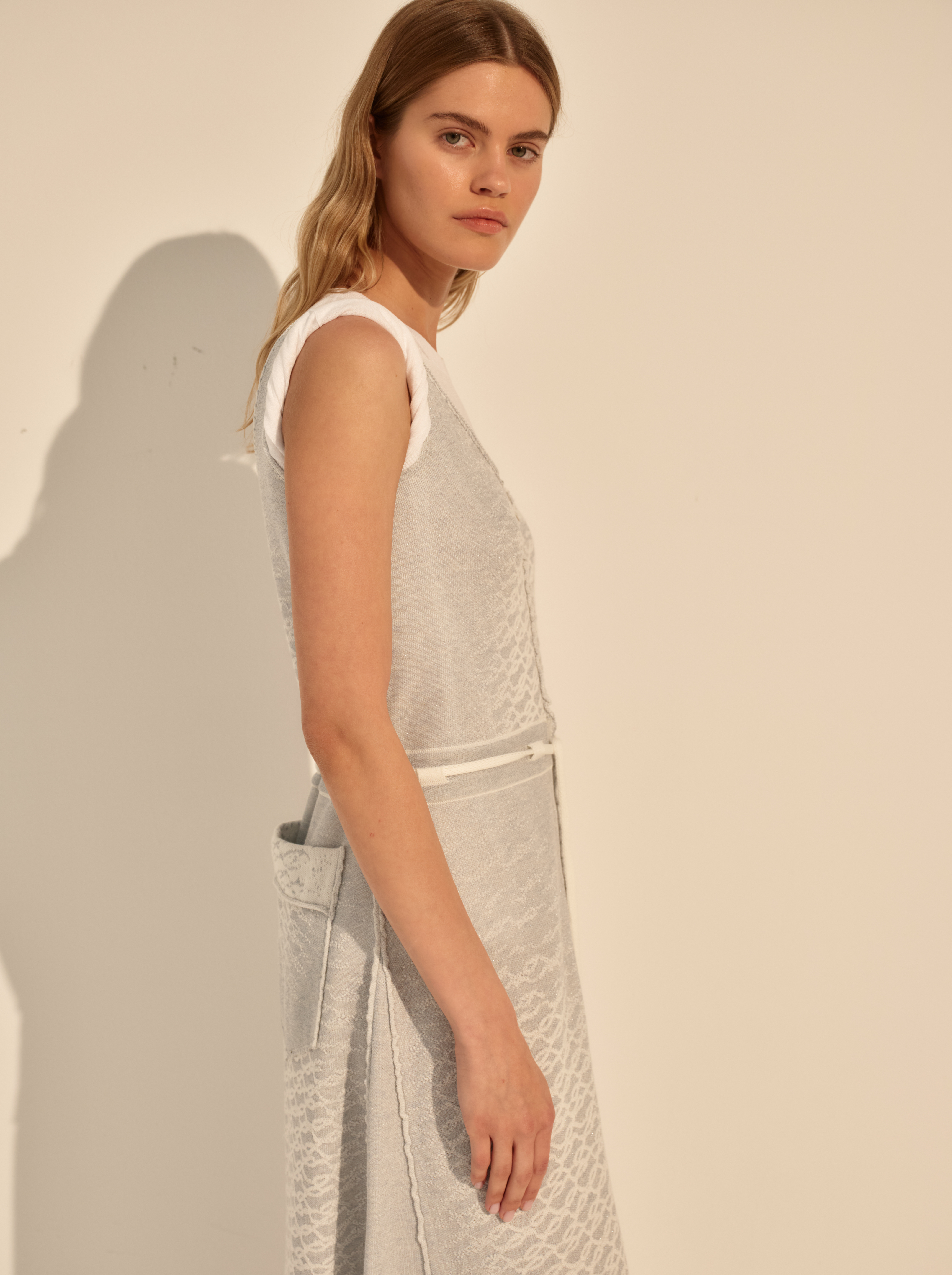 Платье макси голубое Denim AND The Brand премиум, фото 2