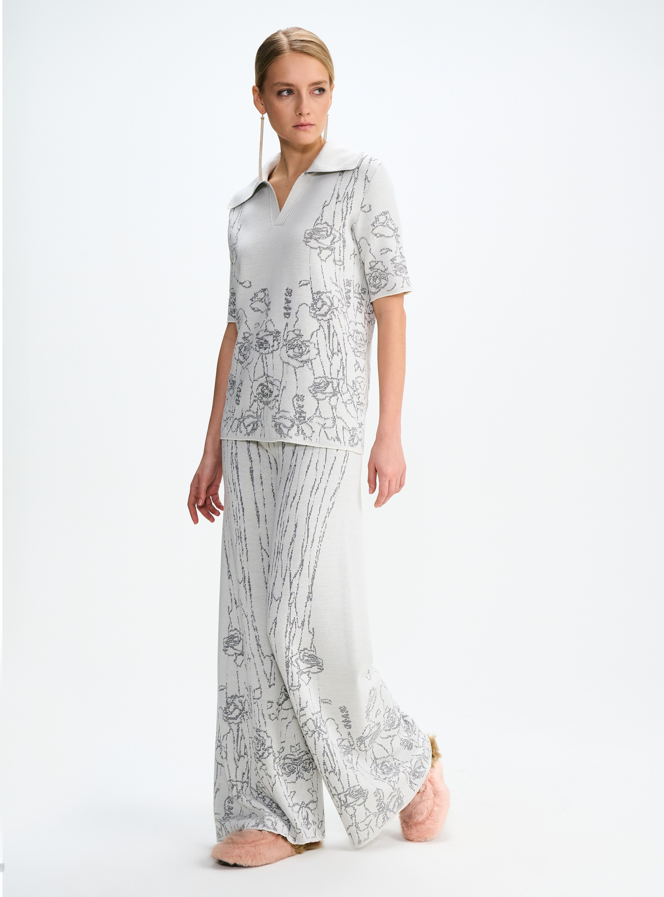 Поло с цветочным узором, фото 1