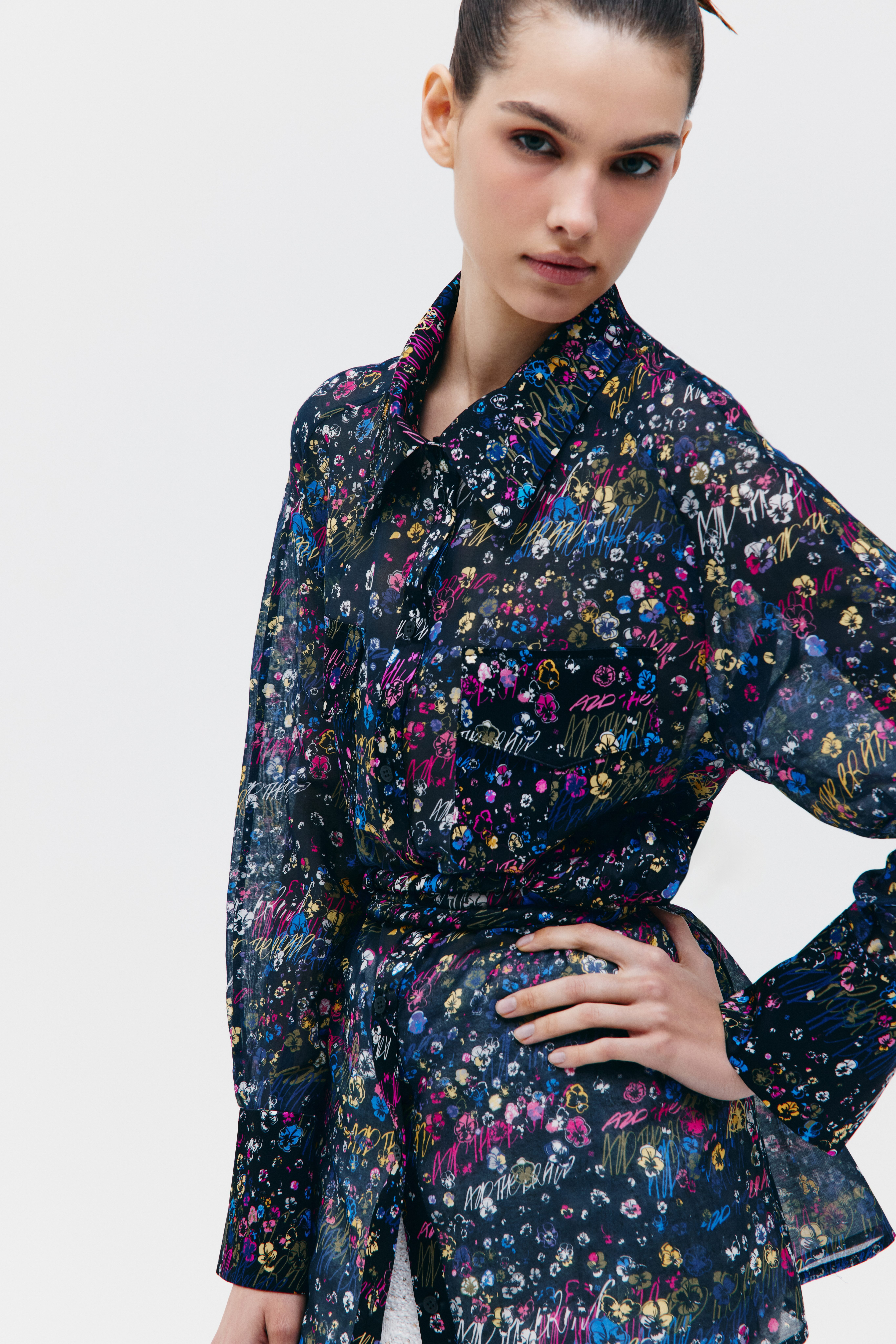 Рубашка из шелкового батиста , фото 3