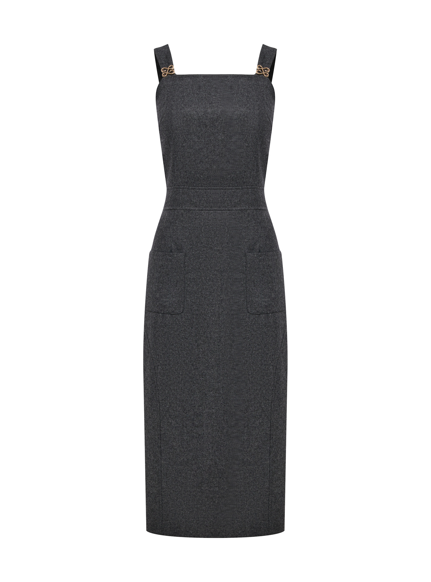 Платье-миди на широких бретелях, фото 1