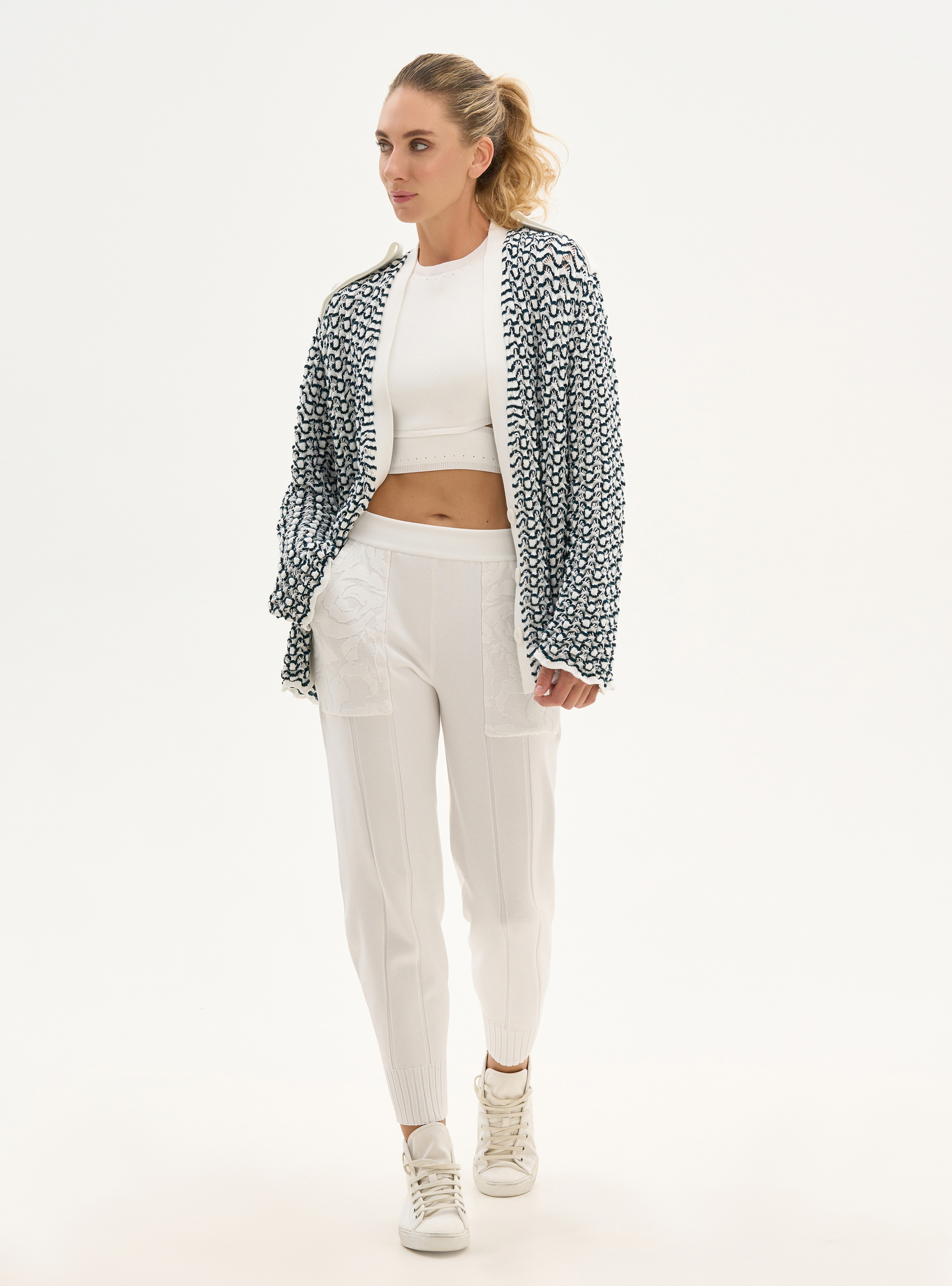 Кардиган с ажурным эффектом, фото 2 Кардиган с ажурным эффектом, фото 2