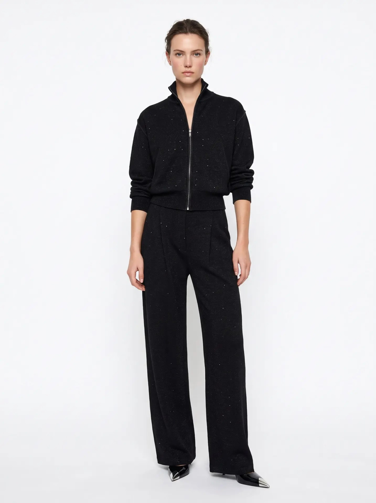 Бомбер NOIR из кашемира и шерсти AND The Brand, фото 1