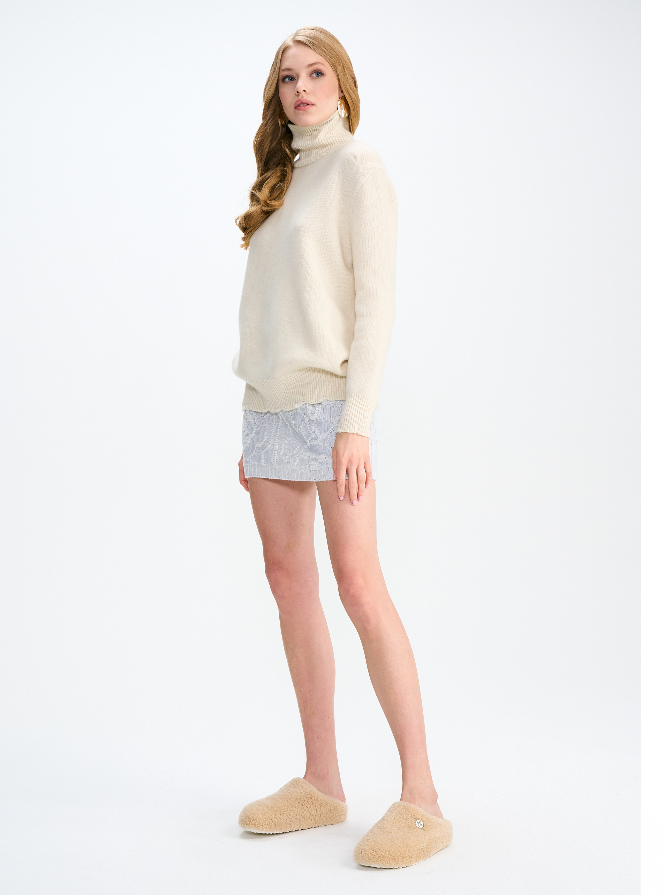 Свитер удлиненный из кашемира, фото 2