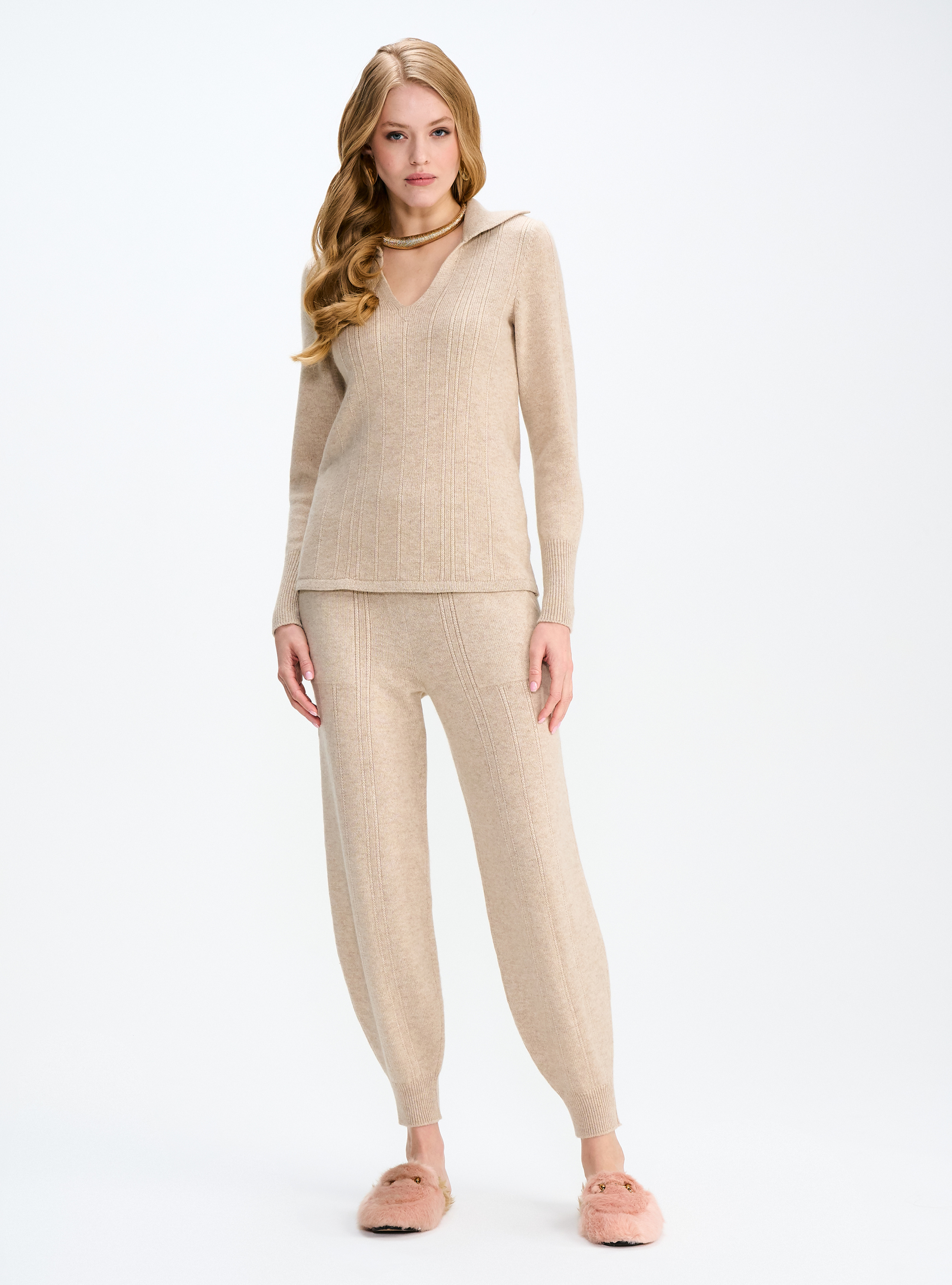 Брюки-джоггеры из кашемира, фото 1 Брюки-джоггеры из кашемира, фото 1