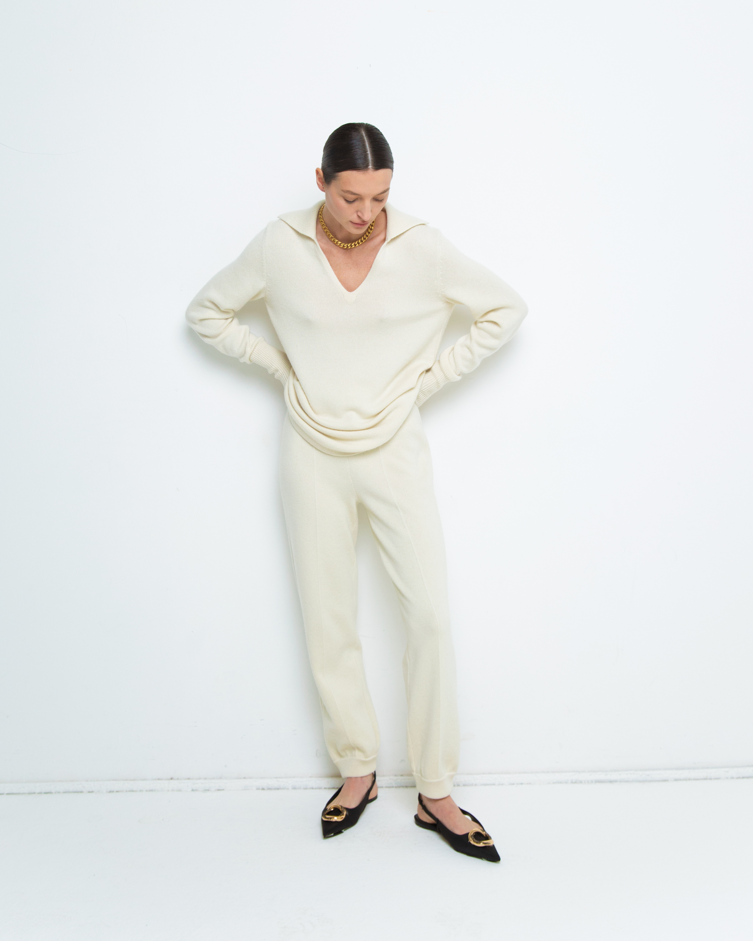 Джемпер-поло  из кашемира, фото 1