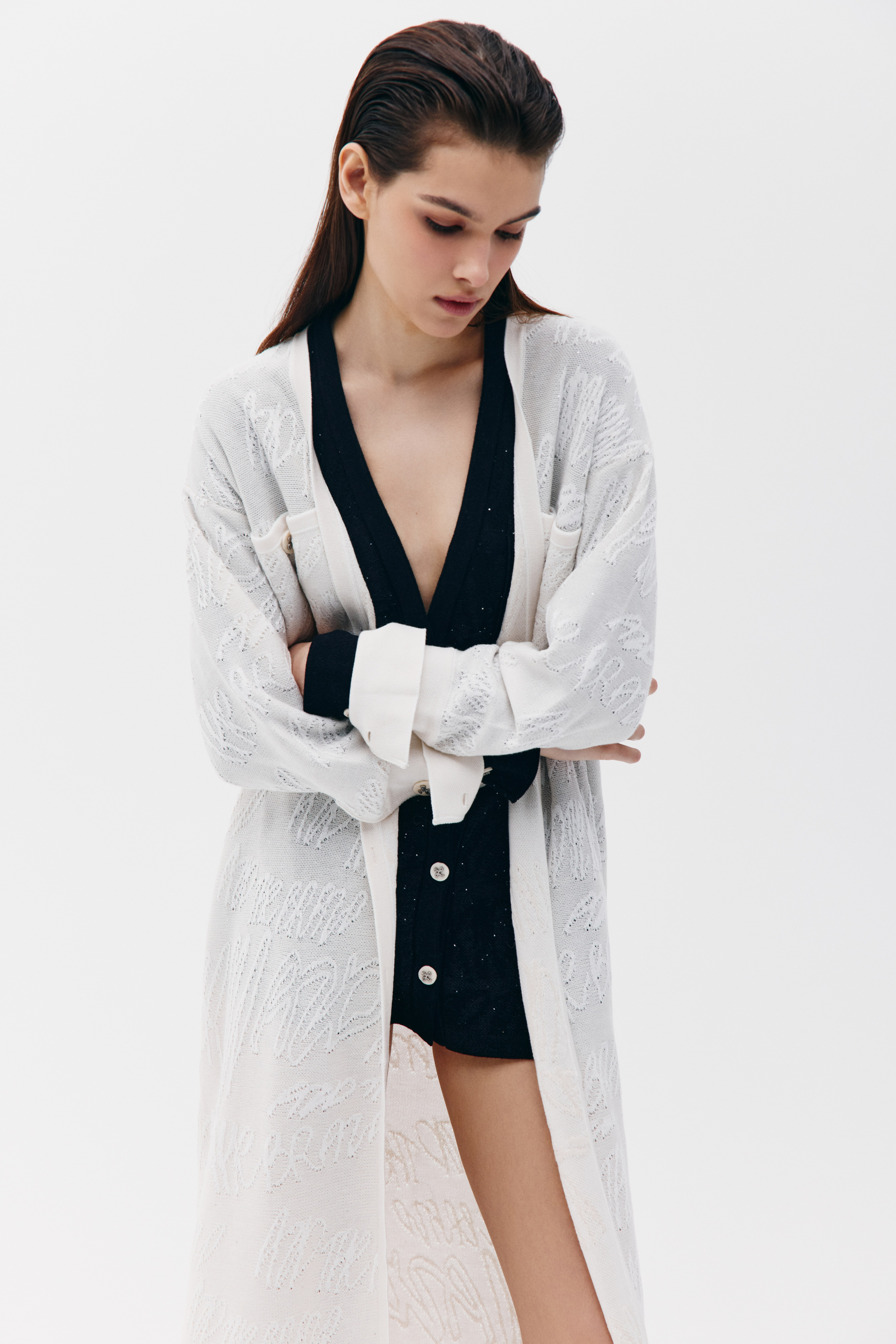 Кардиган-макси с микропайетками, фото 4 Кардиган-макси с микропайетками, фото 4