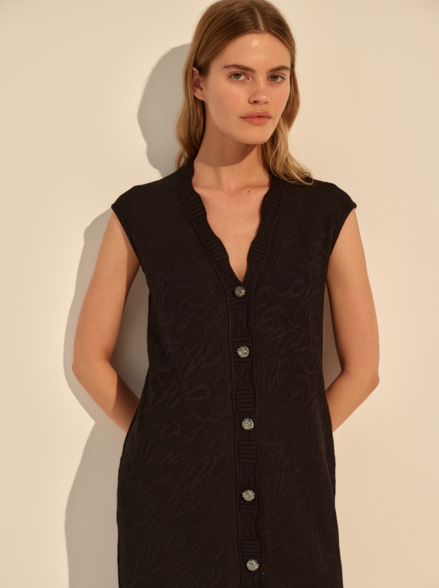 платье из вискозы чёрное женское