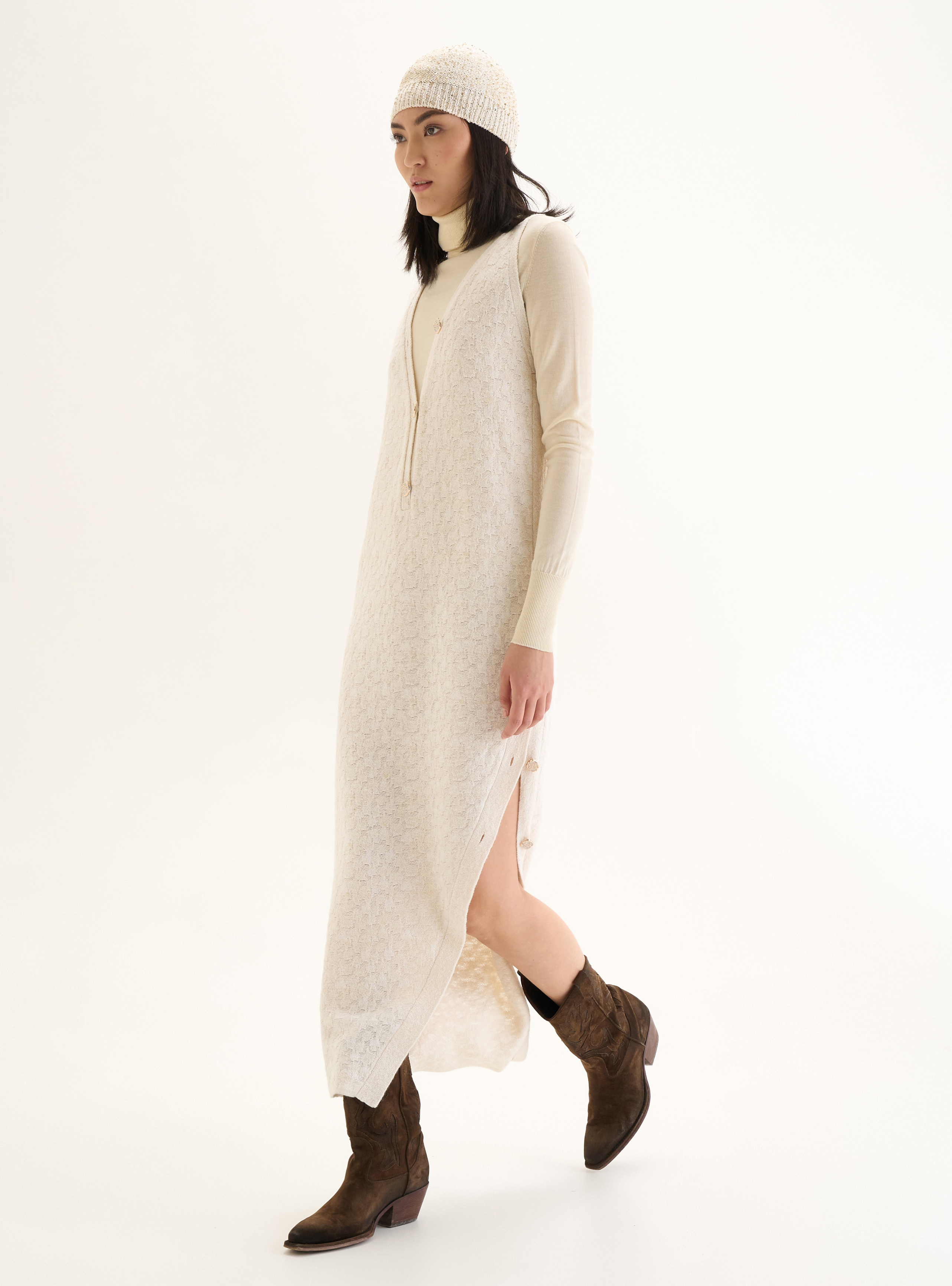 Платье из шерсти с разрезом, фото 1