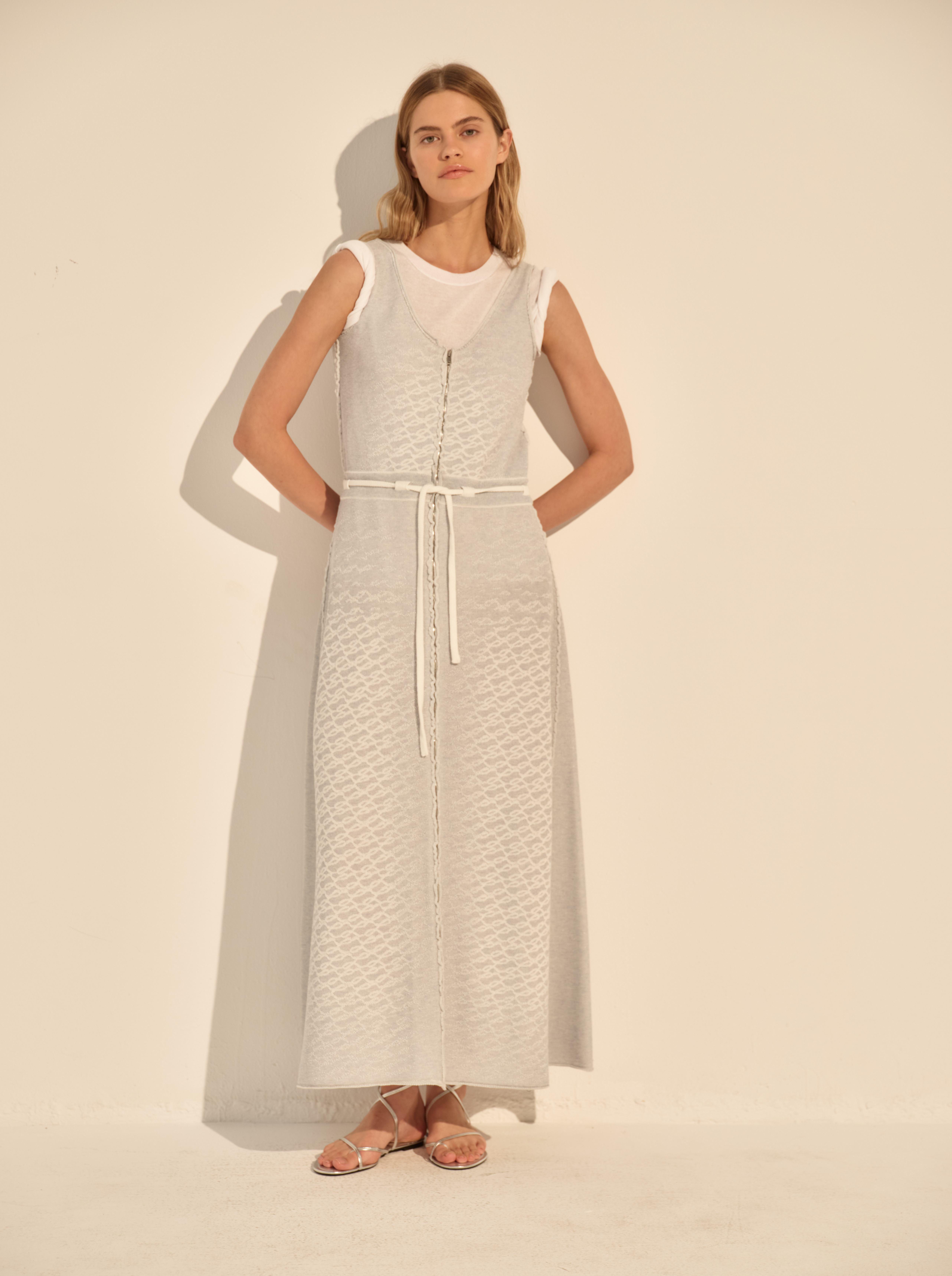 Платье макси голубое Denim AND The Brand премиум, фото 1