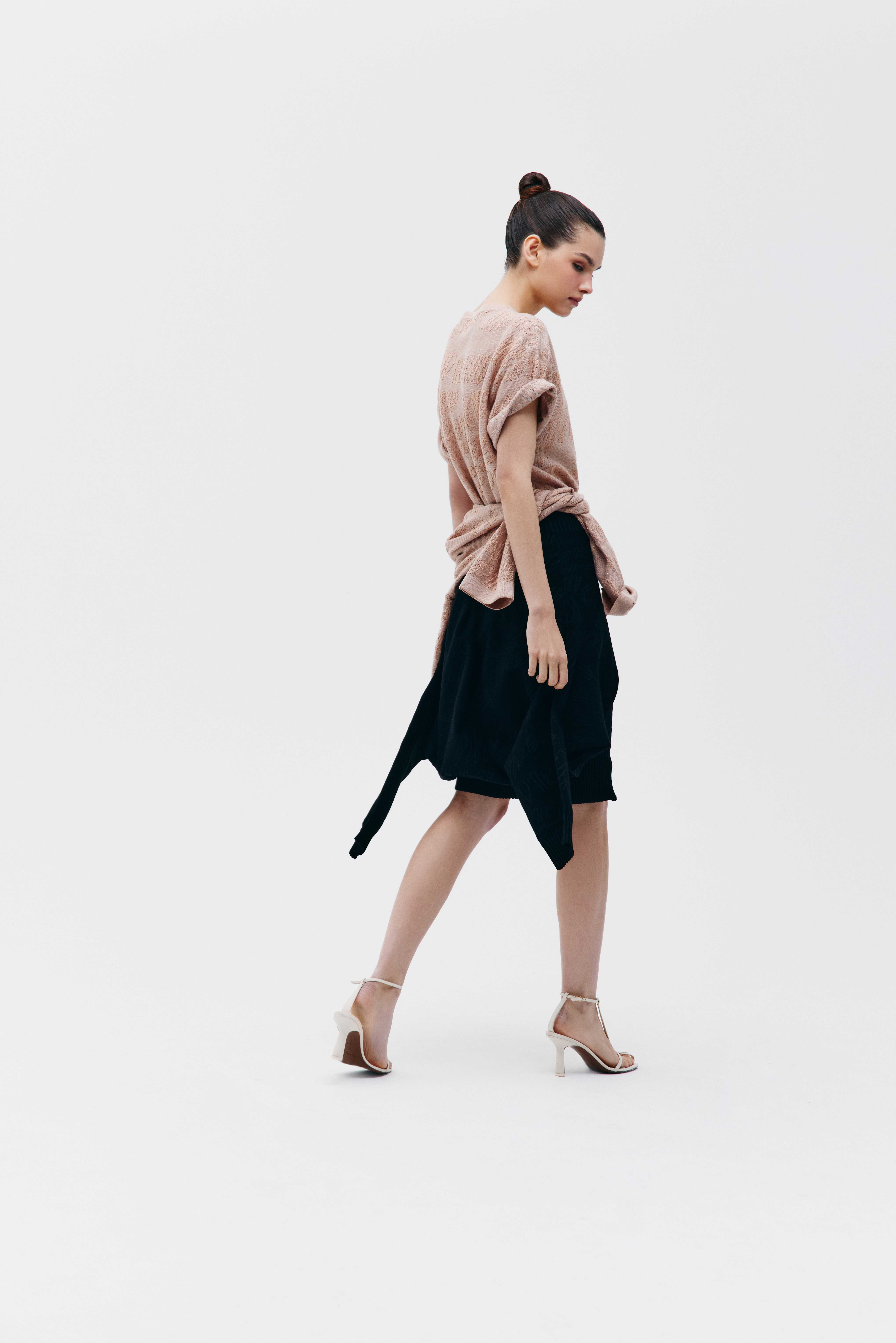 Футболка удлиненная с микропайетками, фото 5