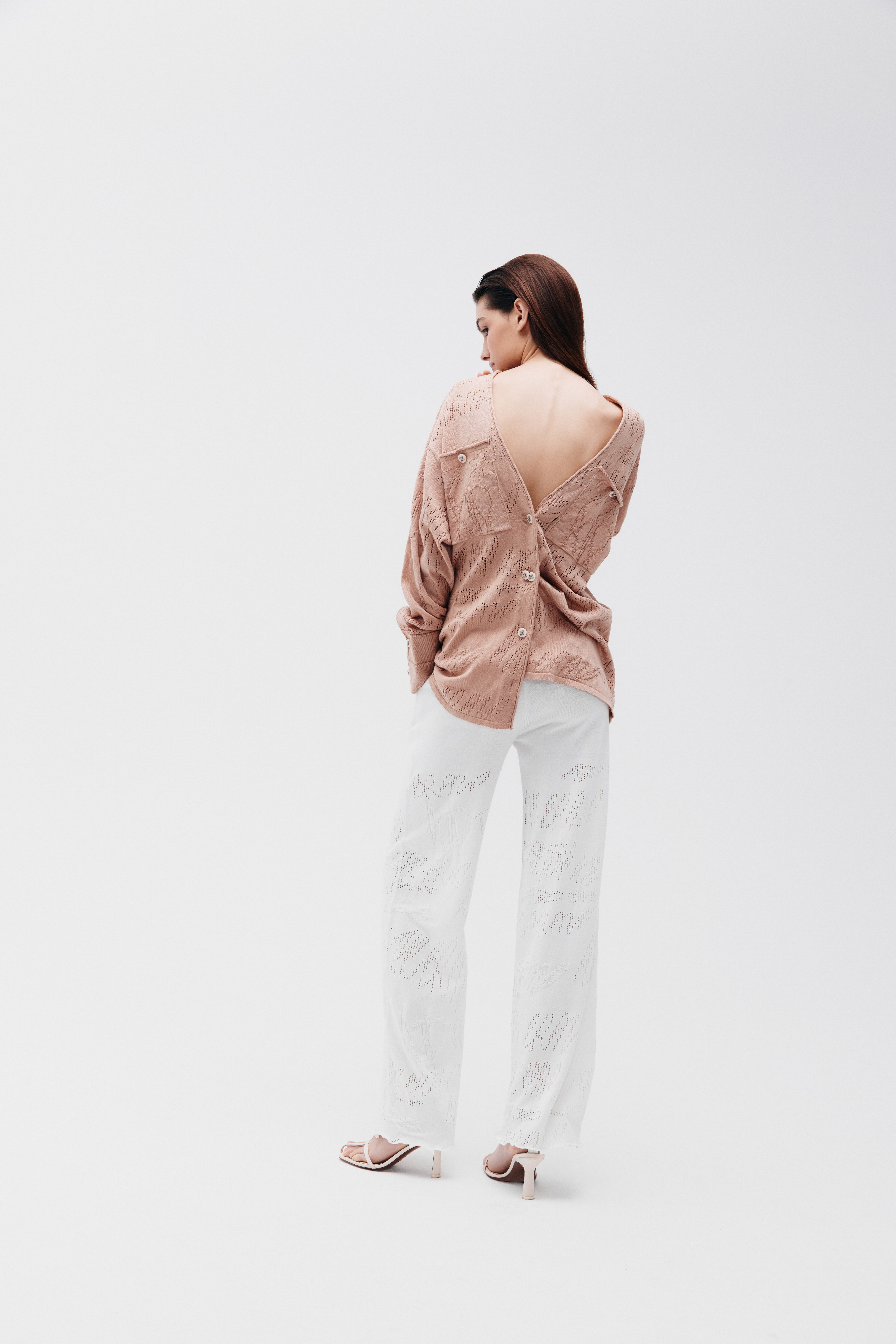 Брюки прямые из мерсеризованного хлопка, фото 4 Брюки прямые из мерсеризованного хлопка, фото 4