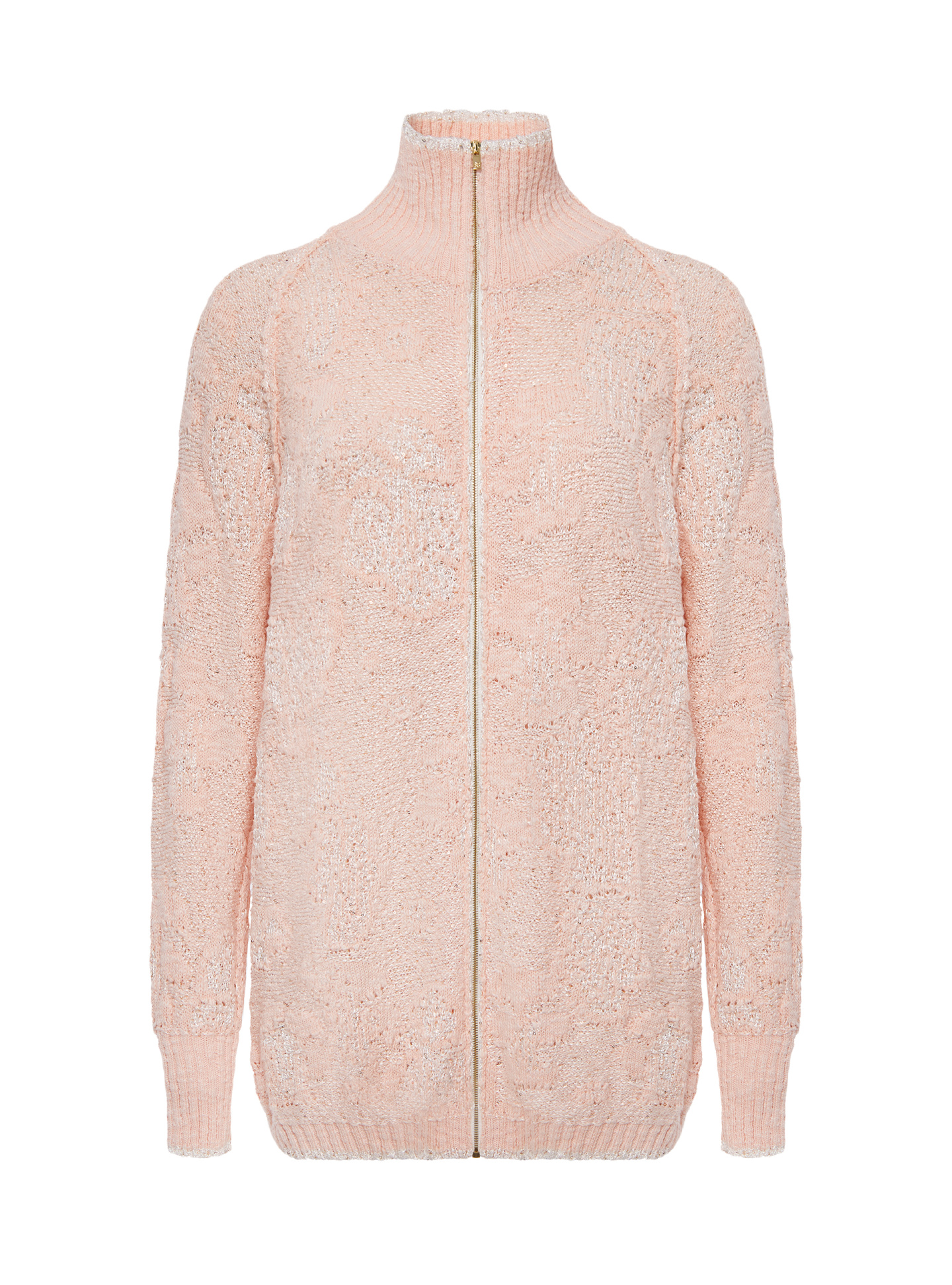 Удлиненный бомбер из фактурного трикотажа, фото 1 Удлиненный бомбер из фактурного трикотажа, фото 1