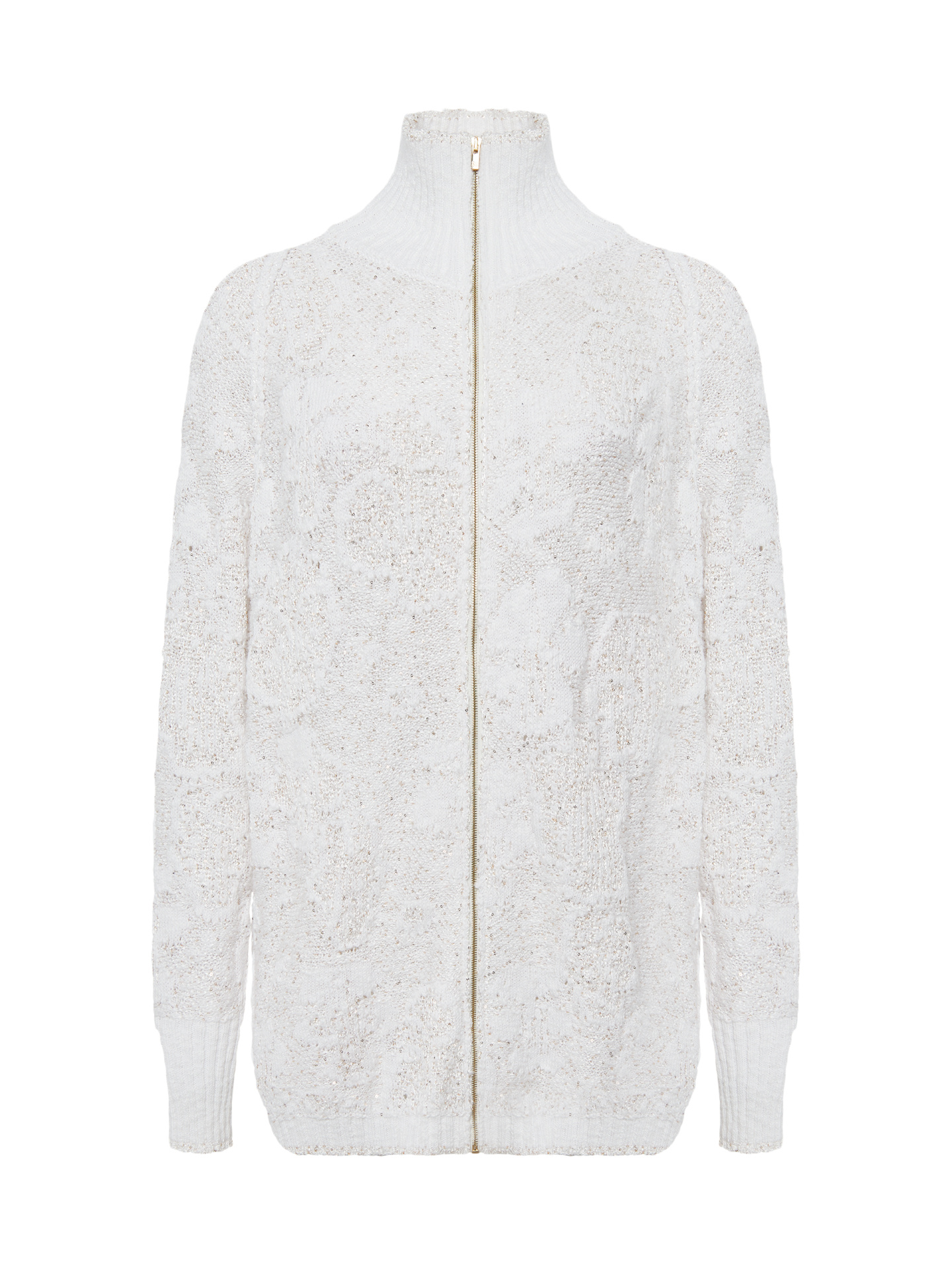 Удлиненный бомбер из фактурного трикотажа, фото 4 Удлиненный бомбер из фактурного трикотажа, фото 4